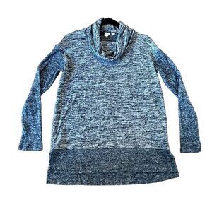 Gap navy cowl neck space dye sweater medium